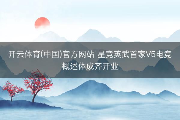 开云体育(中国)官方网站 星竞英武首家V5电竞概述体成齐开业