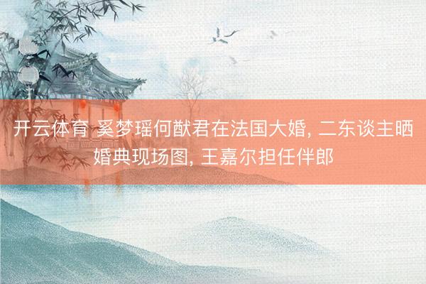 开云体育 奚梦瑶何猷君在法国大婚, 二东谈主晒婚典现场图, 王嘉尔担任伴郎